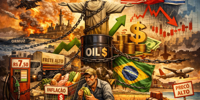 A guerra pode estar longe, mas a conta sempre chega perto.