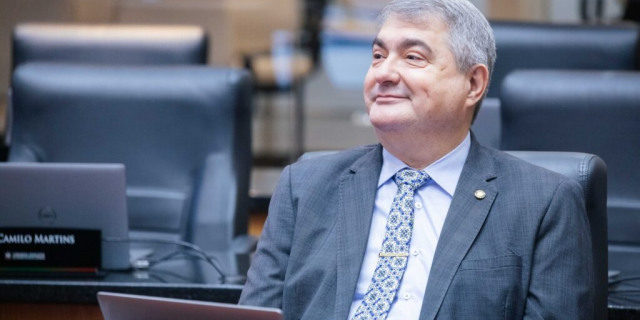 Antídio emerge como peça estratégica na composição de 2026. Foto: Lucas Gabriel Diniz/Agência Alesc. Antídio emerge como peça estratégica na composição de 2026. Foto: Lucas Gabriel Diniz/Agência Alesc.
