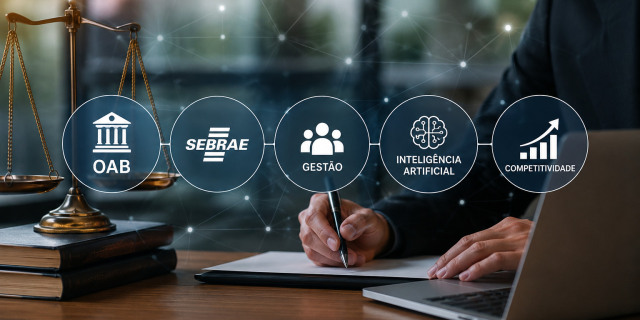 Gestão e inovação impulsionam a nova advocacia. Fonte: Inteligência Artificial (2026). Gestão e inovação impulsionam a nova advocacia. Fonte: Inteligência Artificial (2026).