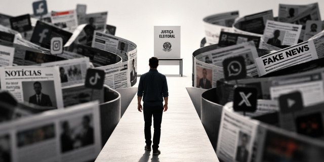 Entre o ruído e a urna, informação exige filtro.
